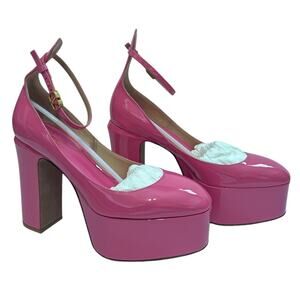Valentino Tan-Go Barbie Platform Pumps size IT 38 Pink Patent Leather